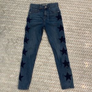 Blue Jeans w Navy Star Topshop S 28 High Waisted